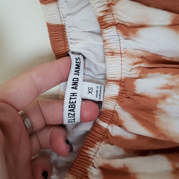 Elizabeth and James cheetah print tie dye dress flowy, on off shoulder, women XS - Picture 4 of 10